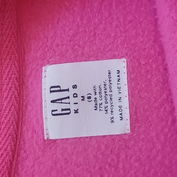 Girls Pink Gap Sweatshirt Size medium. - Picture 3 of 3